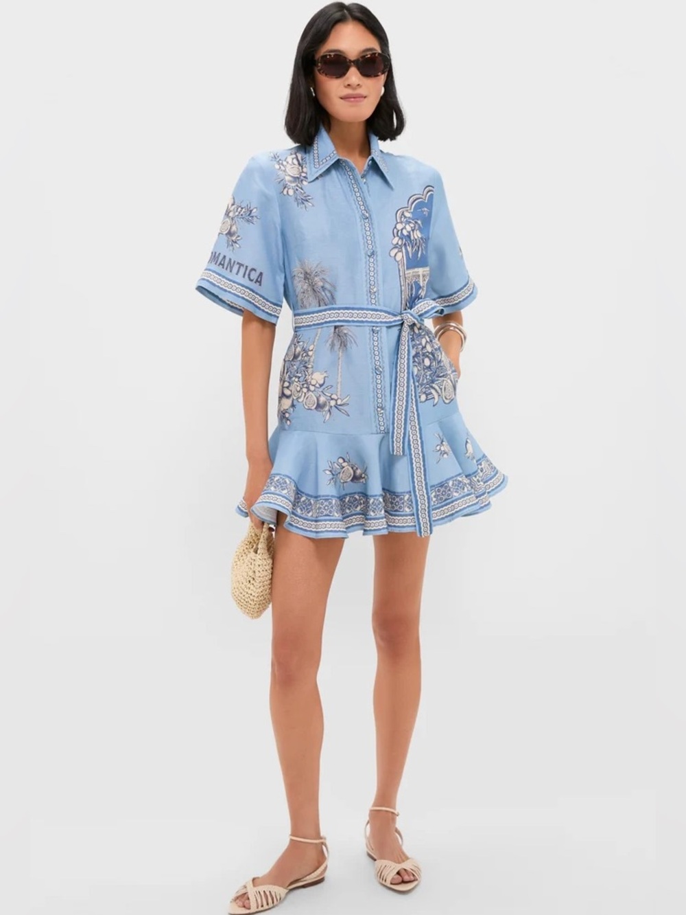 ALÉMAIS Villa Romantica Mini Dress, New